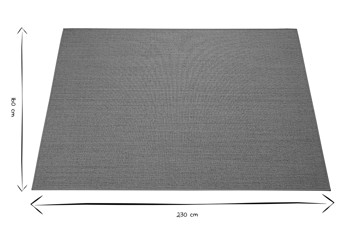 Tappeto rettangolare in sisal e juta 160 x 230 YANN