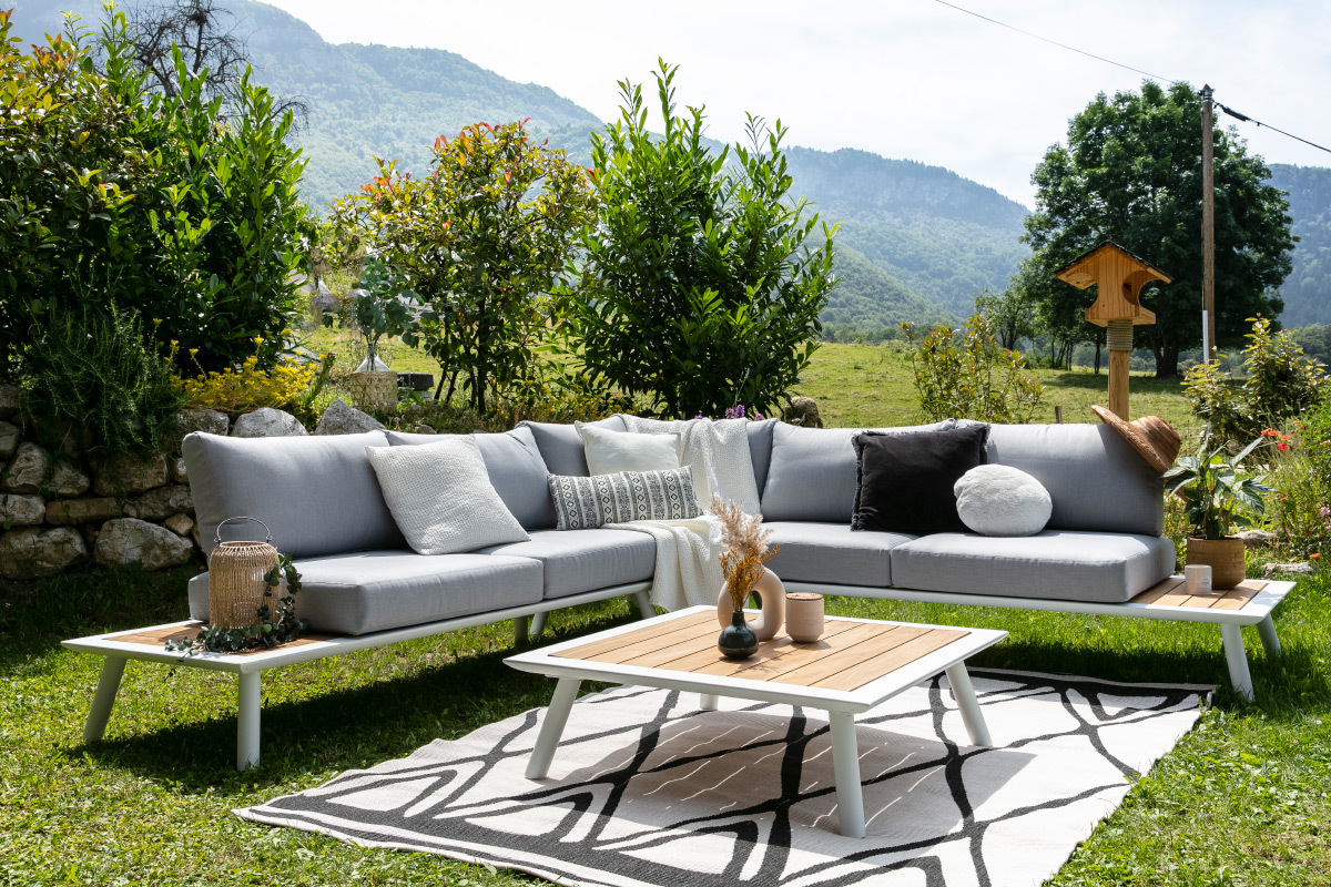 Tappeto reversibile interno esterno bianco e  nero 160 x 230 cm ROCCA