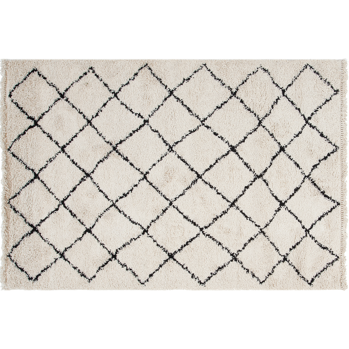 Tappeto / scendiletto stile berbero écru 60 x 120 cm ZELIA