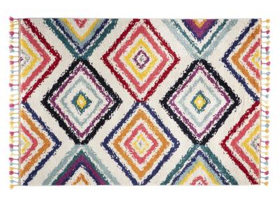 Tappeto stile berbero con nappe multicolore 200 x 290 cm JEMAA