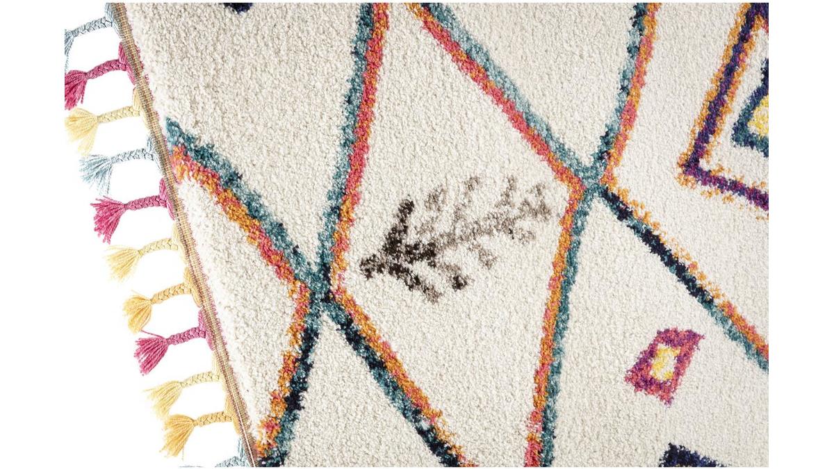 Tappeto stile berbero con nappe multicolore 200 x 290 cm MEDINA