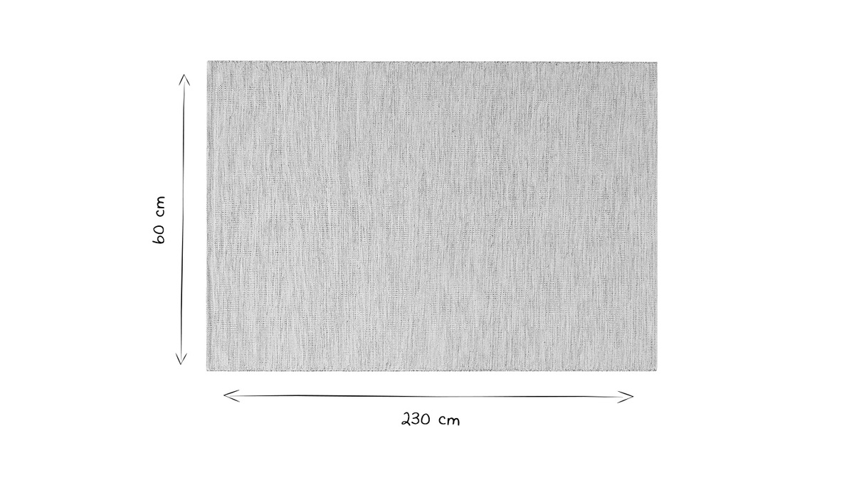 Tappeto tessuto a mano bianco chin 160 x 230 cm SIMBEL