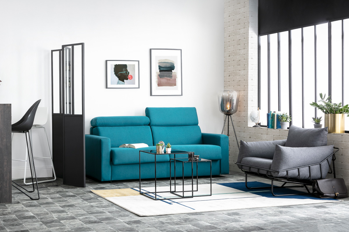 Tavolini bassi a scomparsa quadrati bronzo e vetro fum� (gruppo di 2) POMPEI