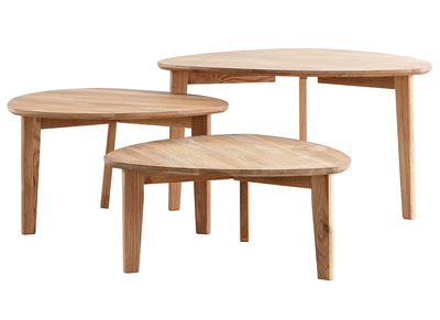 Tavolini bassi estraibili rovere massello TRIPLE