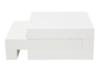 Tavolino basso design Bianco brillante LUNA