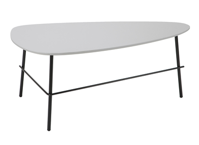 Tavolino basso design in metallo Grigio 93 cm BLOOM