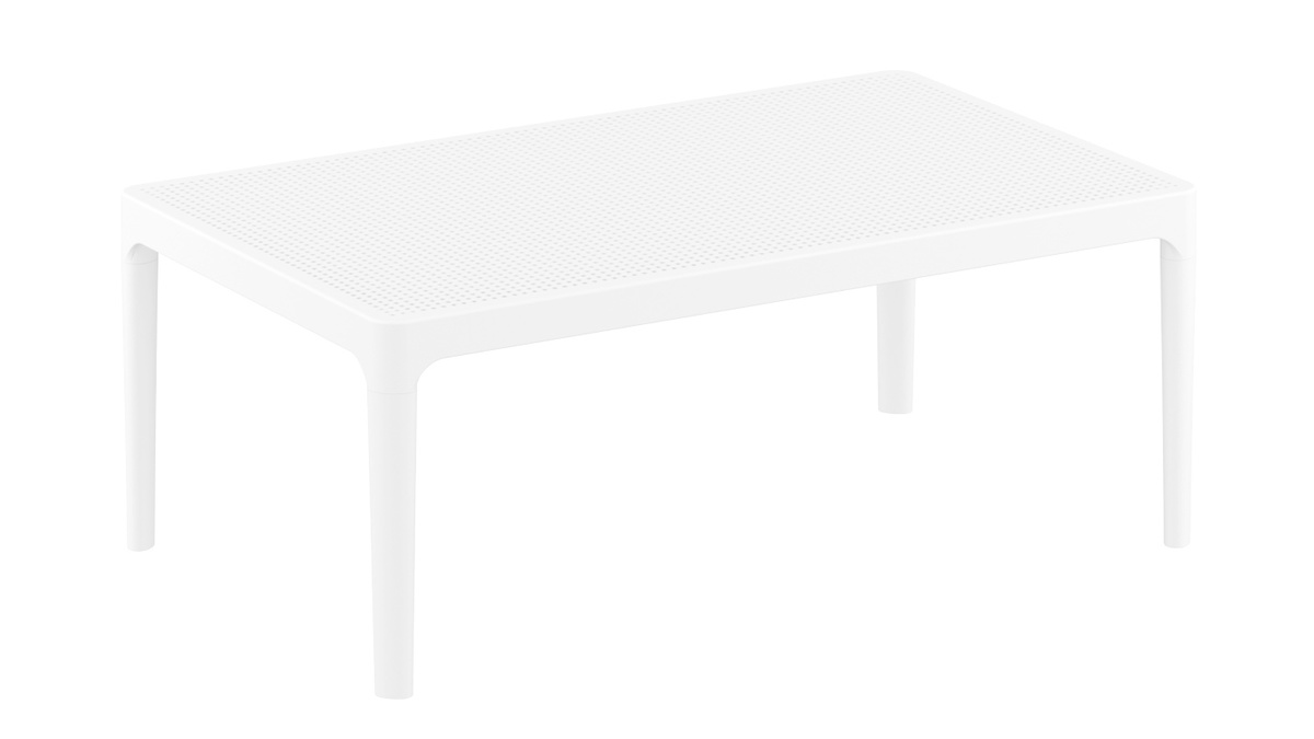 Tavolino basso design interno / esterno bianco OSKOL