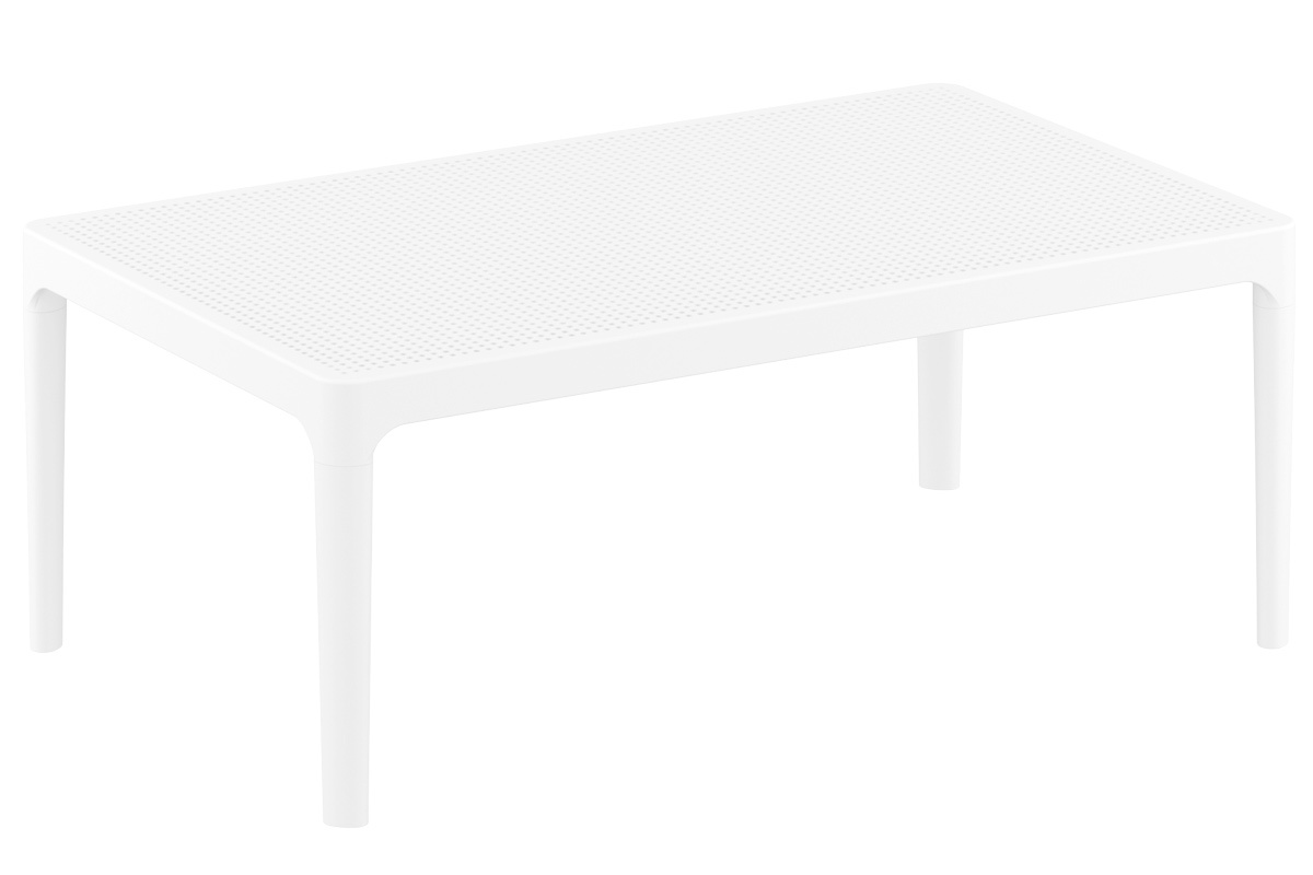 Tavolino basso design interno / esterno bianco OSKOL