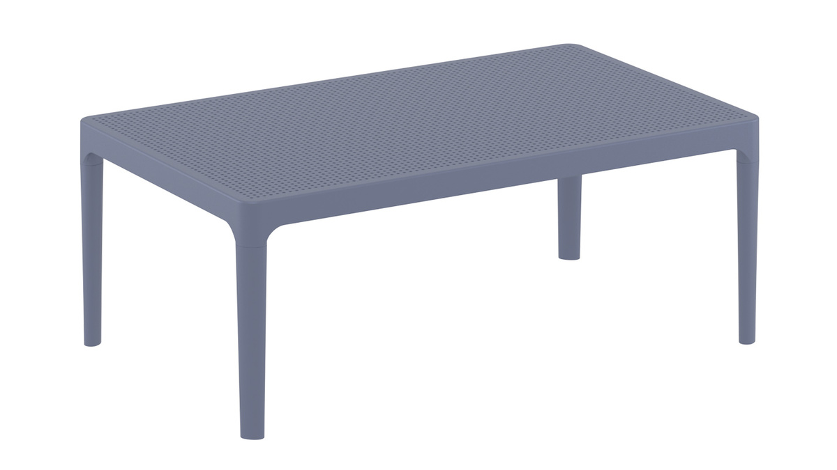 Tavolino basso design interno / esterno grigio OSKOL