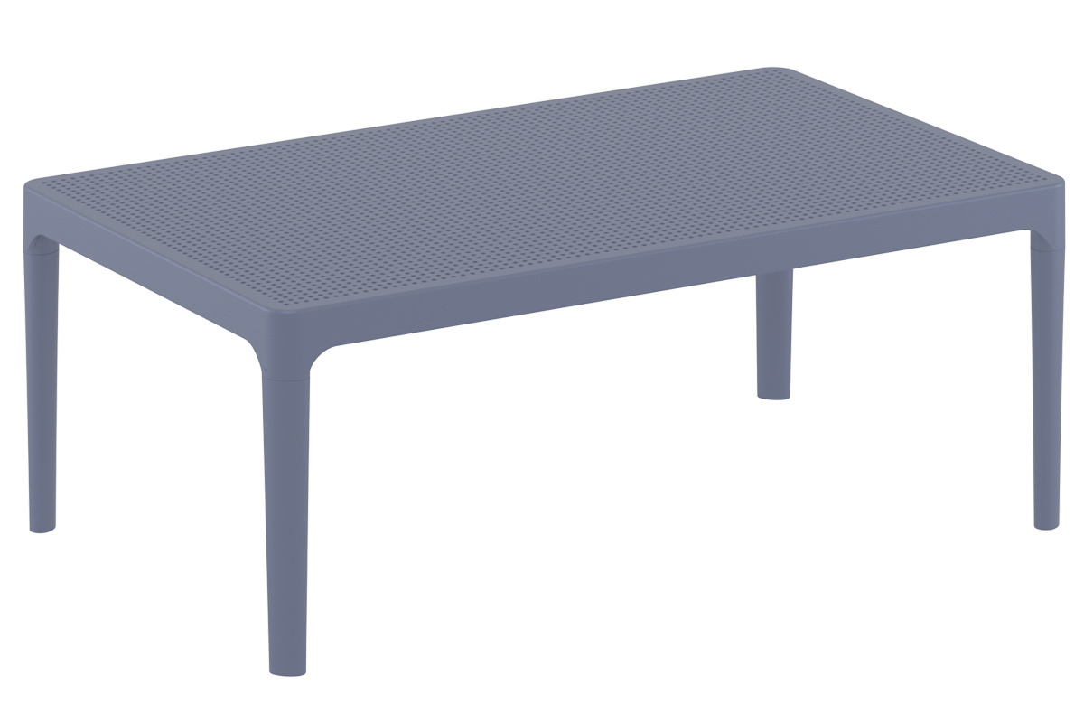 Tavolino basso design interno / esterno grigio OSKOL