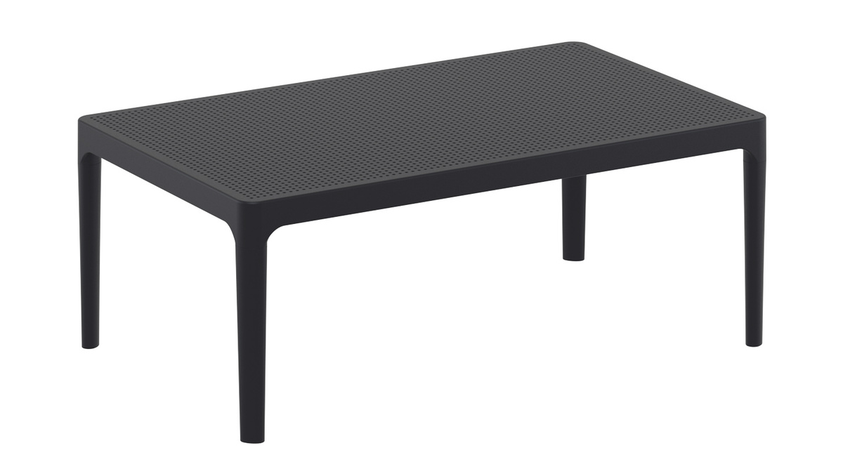 Tavolino basso design interno / esterno nero OSKOL
