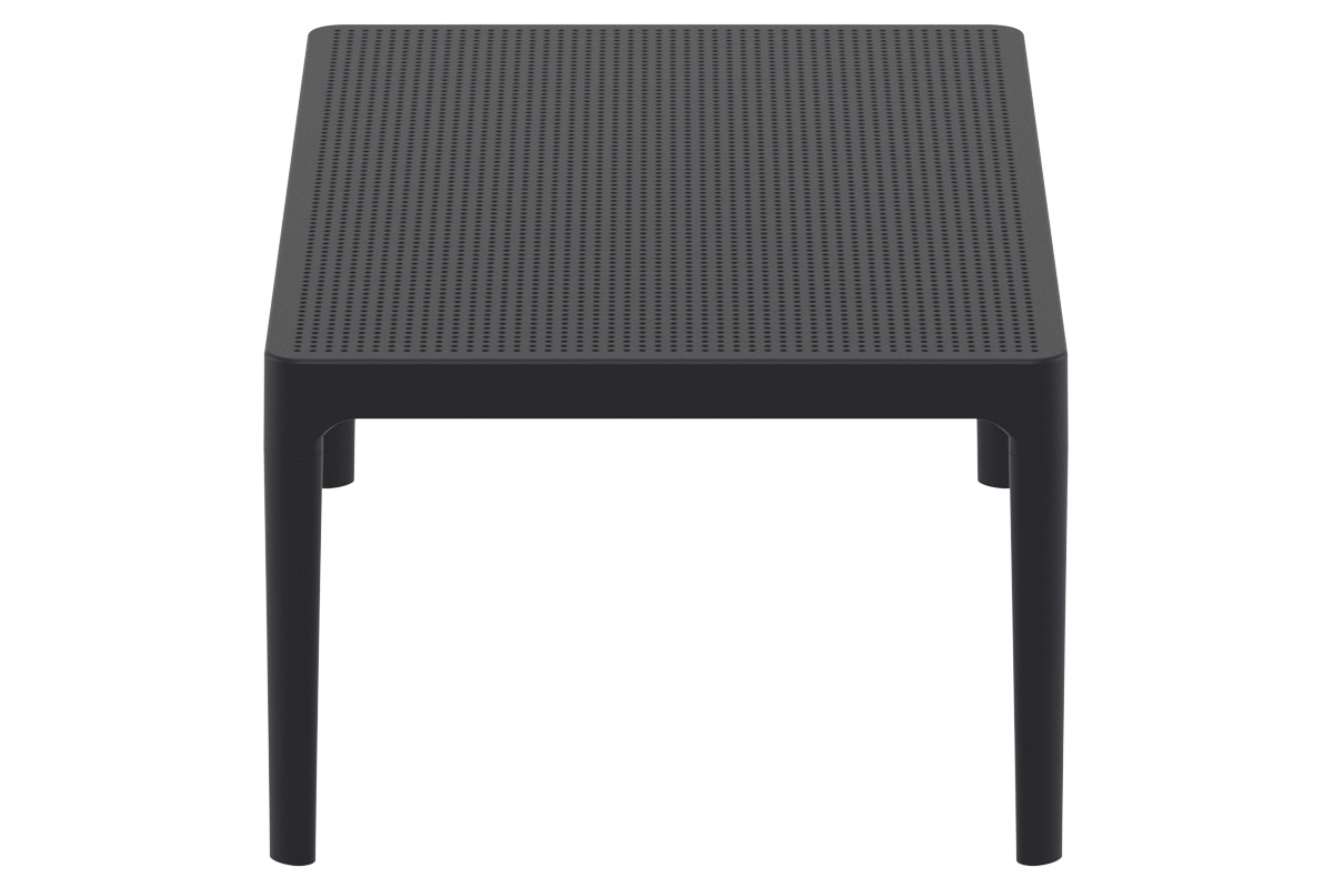 Tavolino basso design interno / esterno nero OSKOL