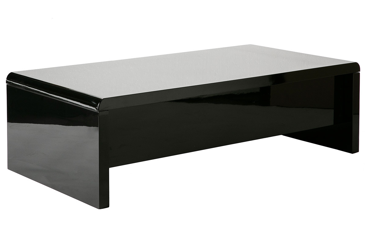 Tavolino basso design nero LOLA