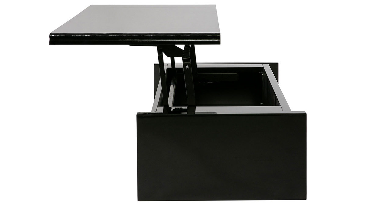 Tavolino basso design nero LOLA