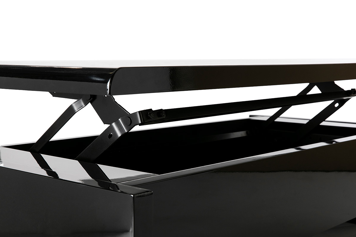 Tavolino basso design nero LOLA