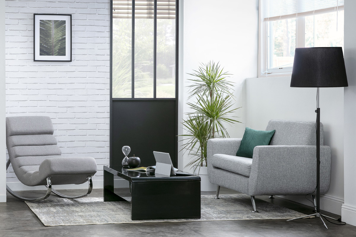 Tavolino basso design nero LOLA