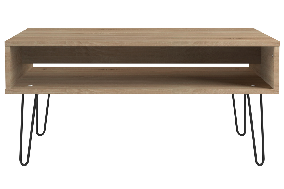 Tavolino basso legno e metallo LUMY