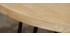 Tavolino basso ovale L100 x l55 cm in legno massello di mango VIBES
