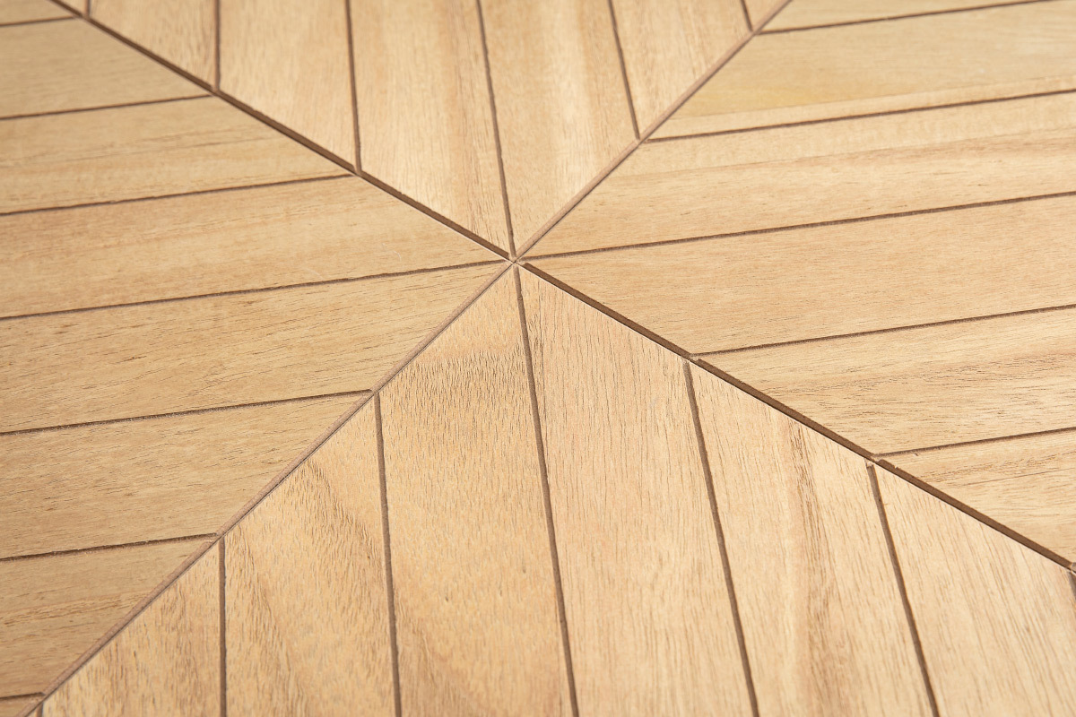 Tavolino basso quadrato legno e metallo nero 60 cm KARE