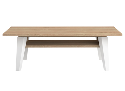 Tavolino basso scandinavo legno e bianco ORIGAMI