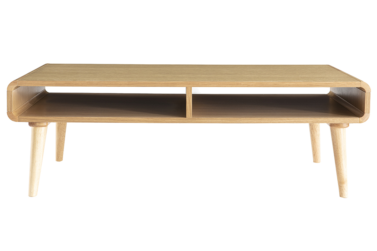 Tavolino basso scandinavo quercia chiara L120 cm COPENHAGUE