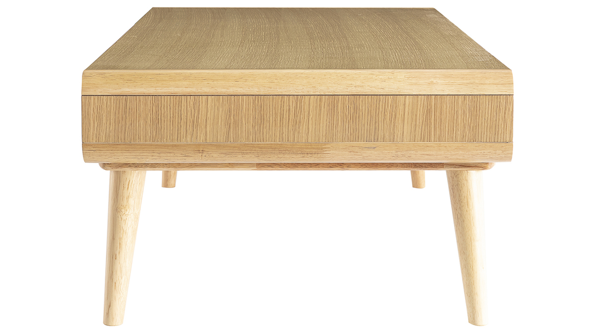 Tavolino basso scandinavo quercia chiara L120 cm COPENHAGUE