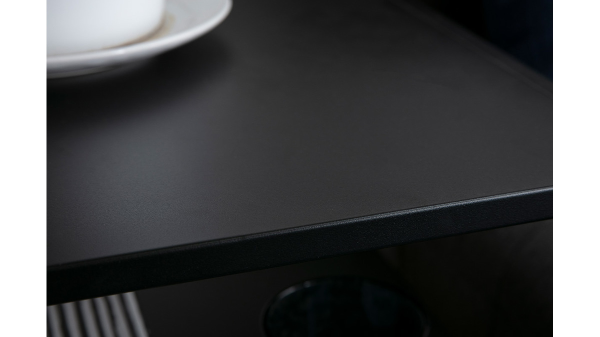 Tavolino complementare in metallo nero KALY