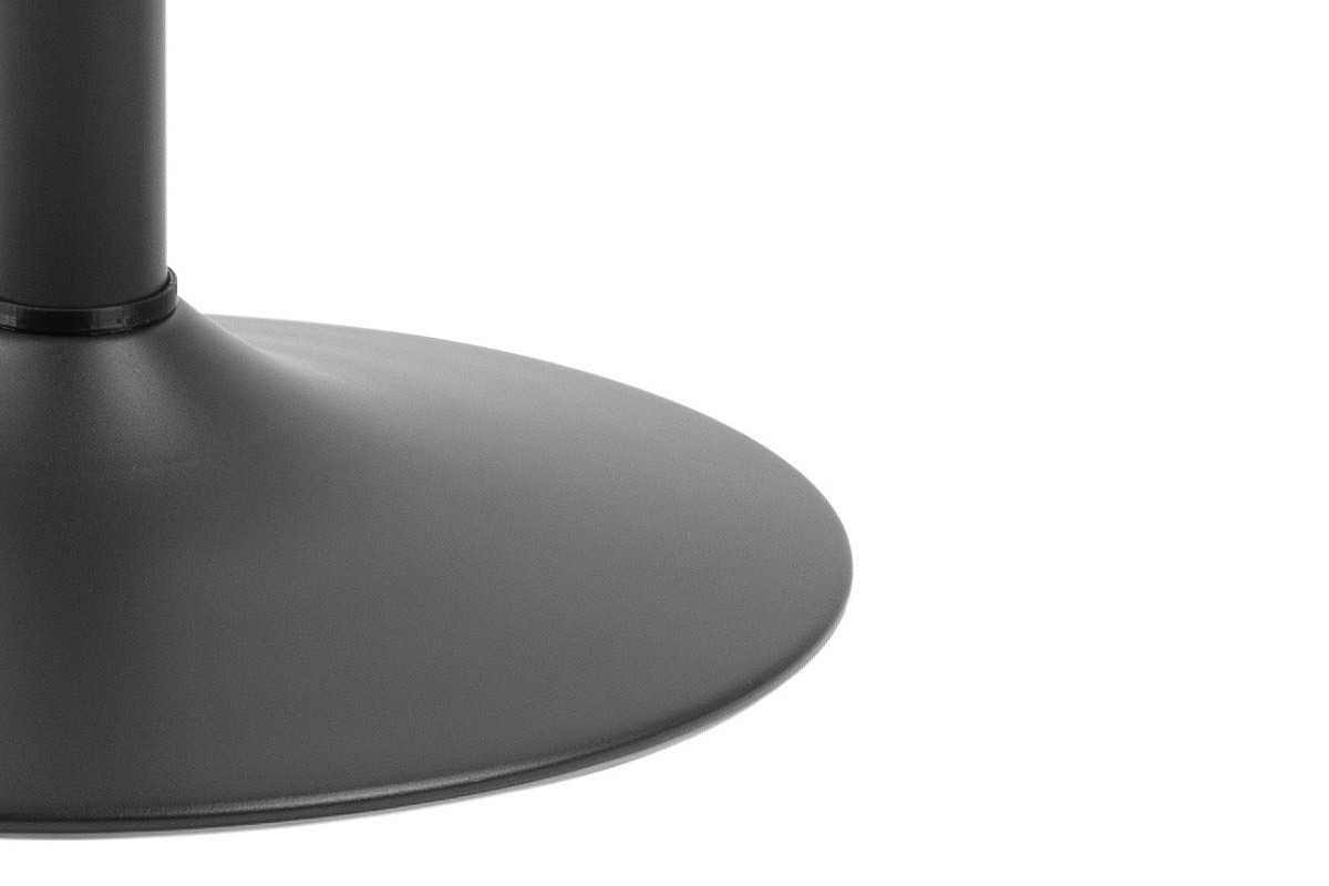 Tavolino da bar rotondo legno nero e metallo D60 cm KALI
