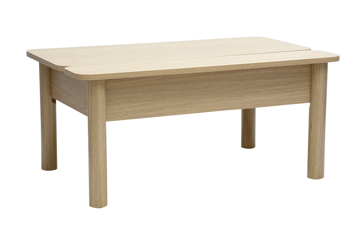 Tavolino da caff alzabile finitura legno rovere L100 cm BOLSO