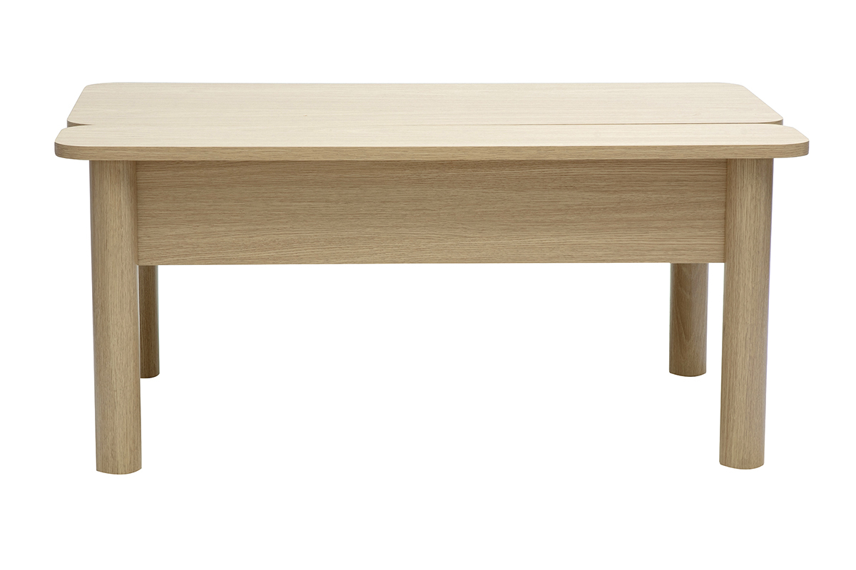 Tavolino da caff alzabile finitura legno rovere L100 cm BOLSO