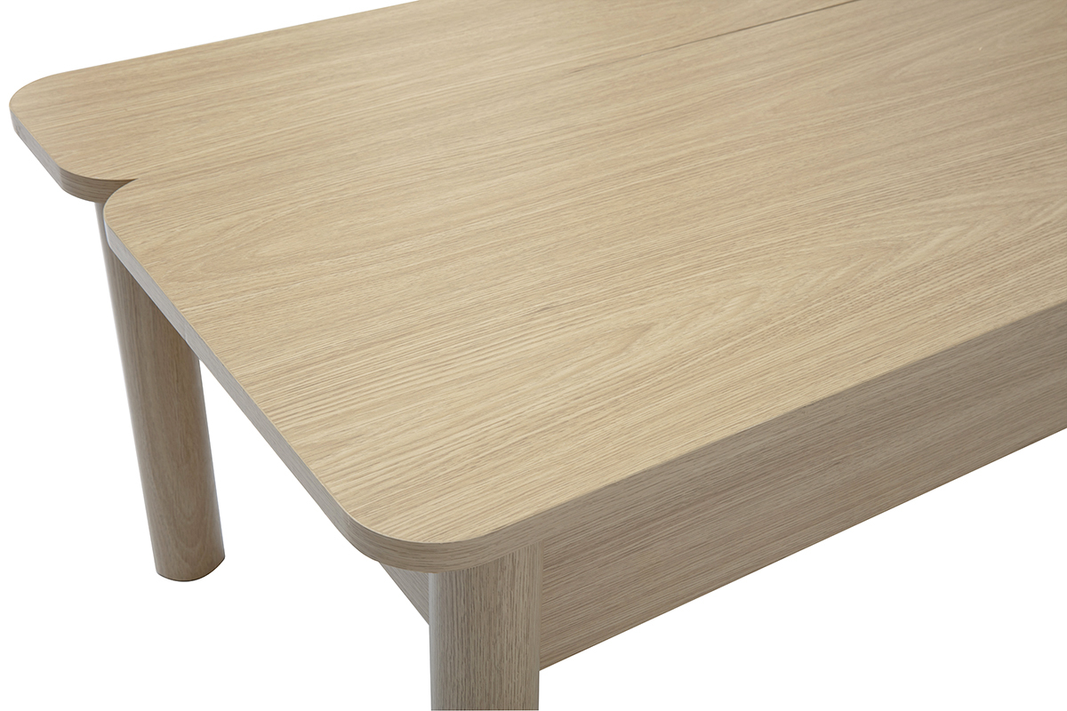Tavolino da caff alzabile finitura legno rovere L100 cm BOLSO