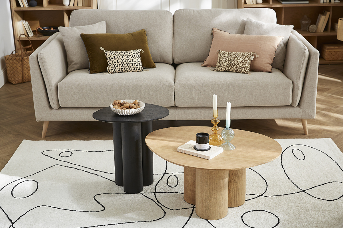 Tavolino da caff design nero HOLLEN