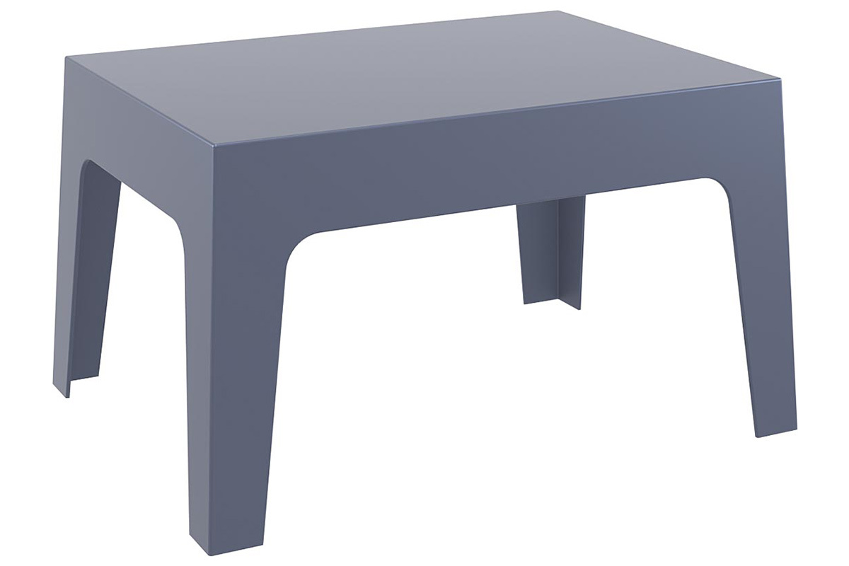 Tavolino da giardino design grigio fumo LALI