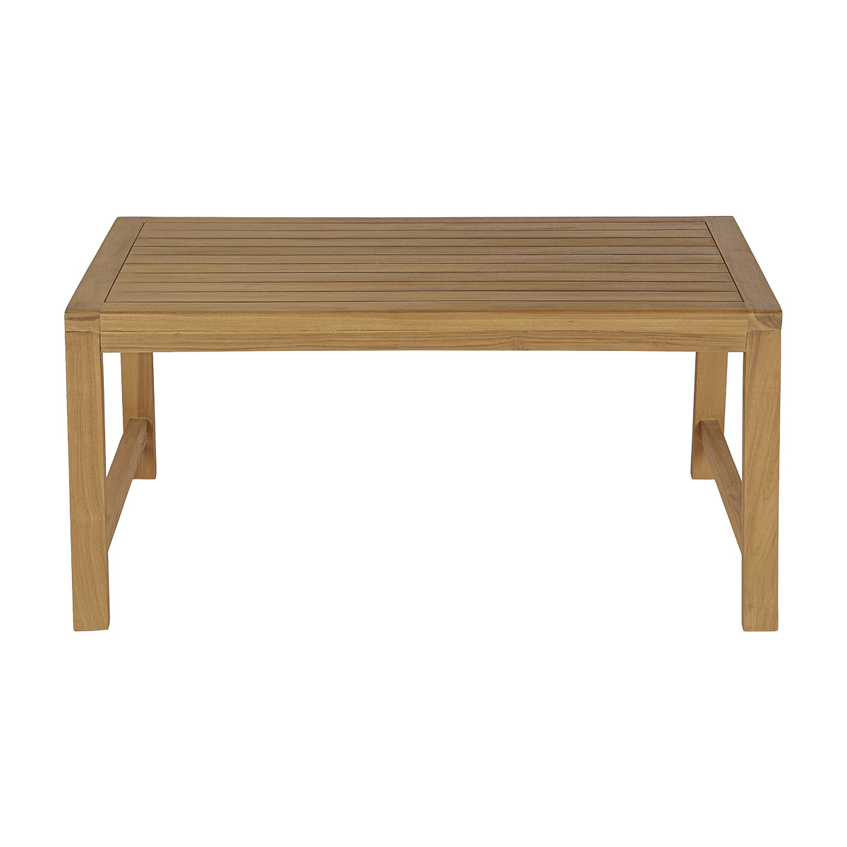 Tavolino da giardino rettangolare in legno massello di teak L100 cm SUNDA