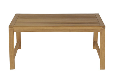 Tavolino da giardino rettangolare in legno massello di teak L100 cm SUNDA