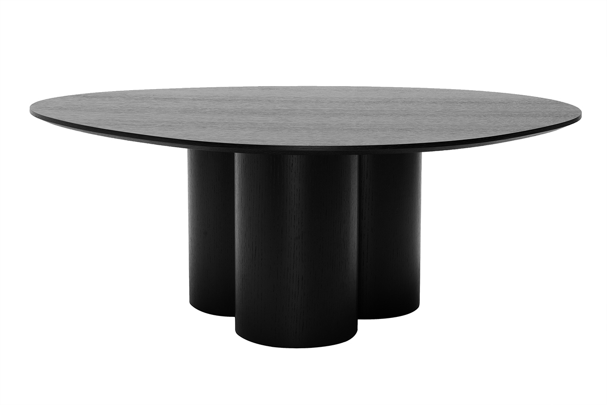 Tavolino da salotto design legno nero L100 cm HOLLEN