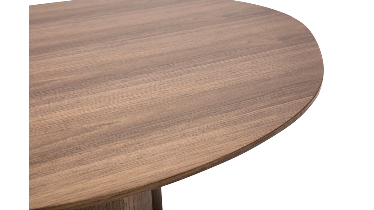 Tavolino da salotto design legno scuro noce L100 cm HOLLEN