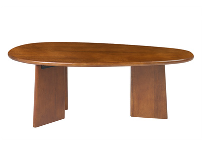 Tavolino da salotto di design in legno massello di mango tinto L100 cm WONKA