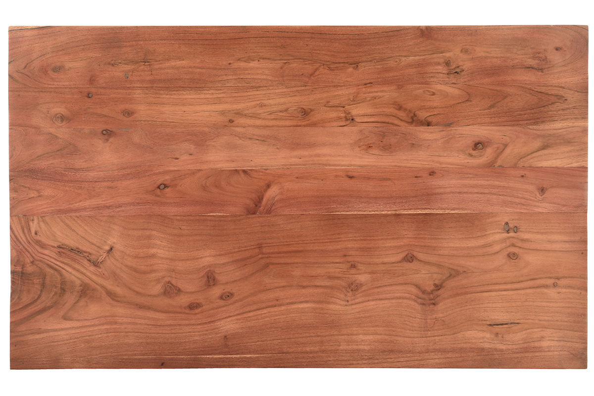 Tavolino da salotto rettangolare con vano portaoggetti in legno massello L100 cm BOHEMIAN