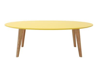 Tavolino design 120cm giallo EKKA