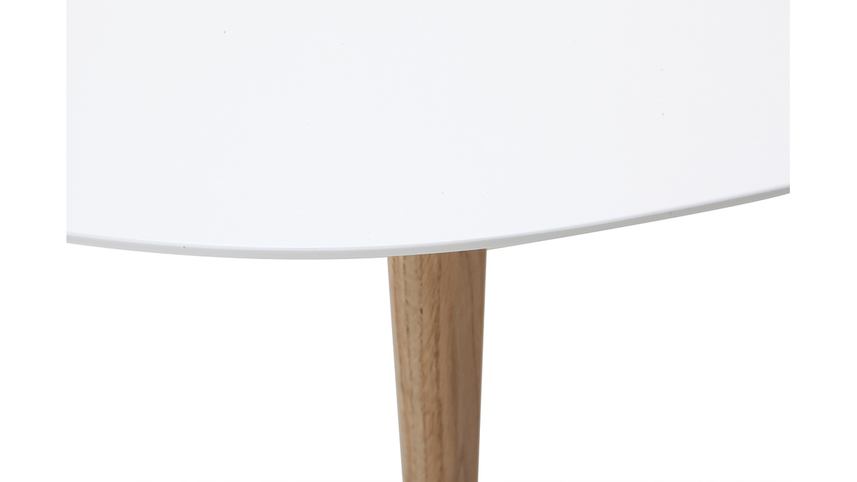 Tavolino design bianco L120 cm EKKA