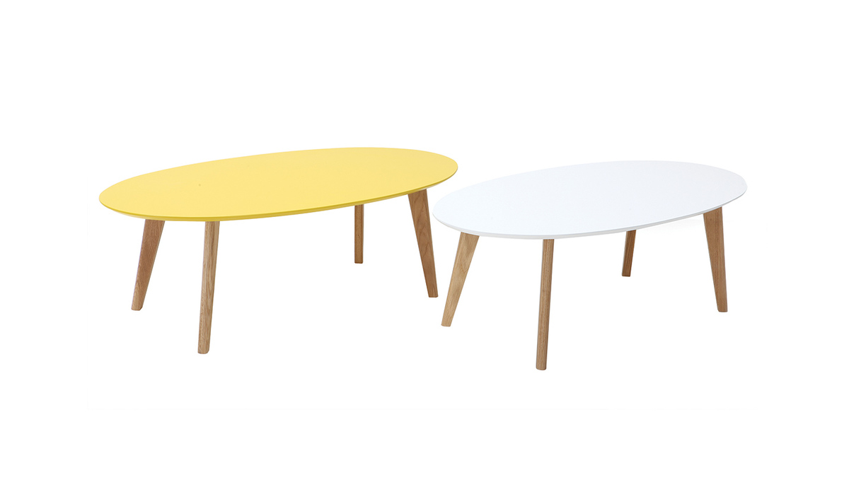 Tavolino design  giallo L120 cm EKKA