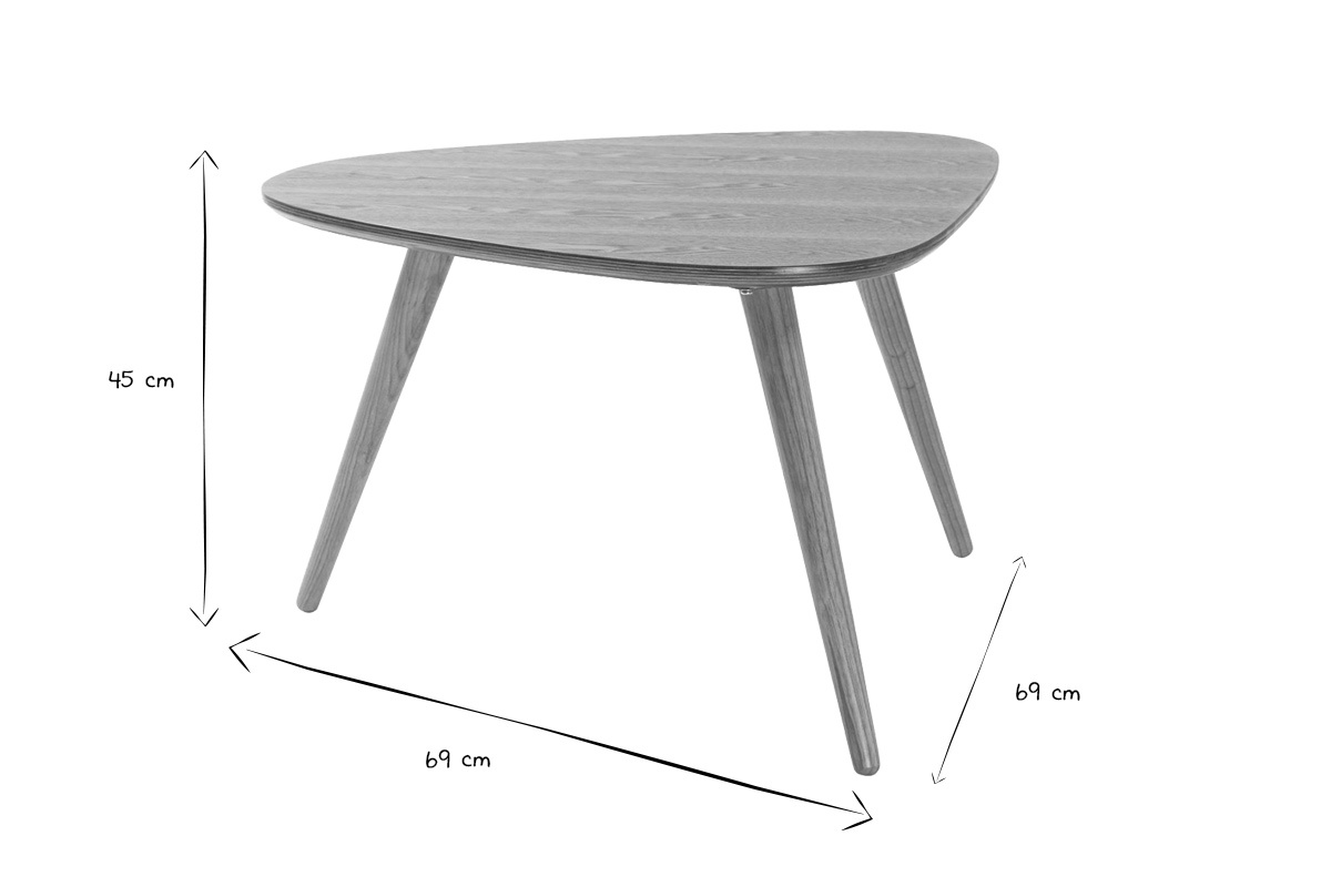 Tavolino design in frassino - ARTIK