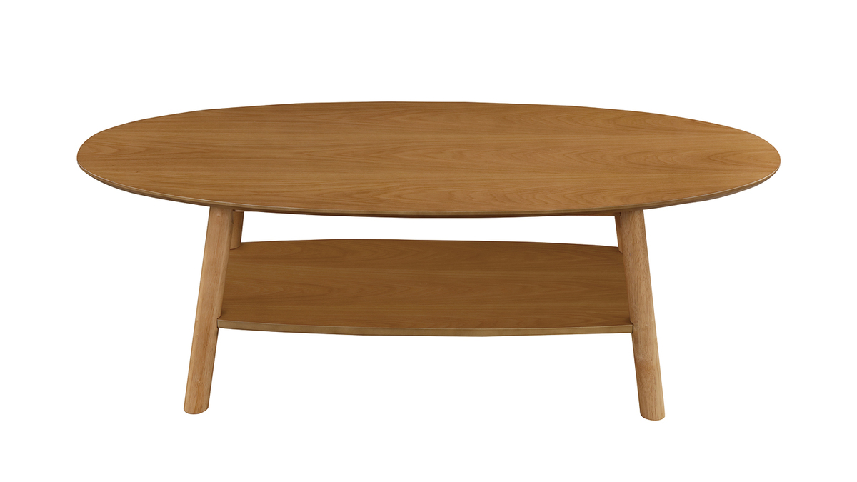 Tavolino design in legno ovale YOKO