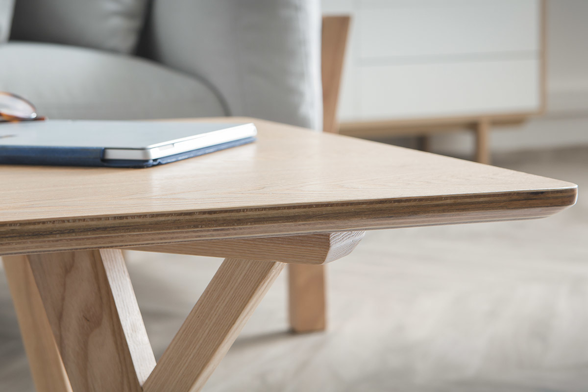 Tavolino design L120 cm frassino KYOTO