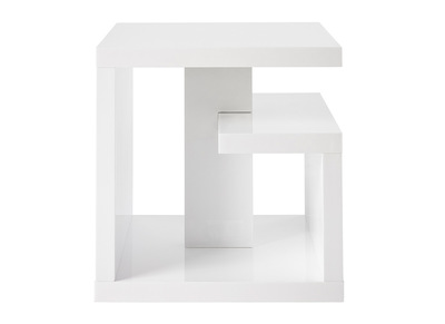Tavolino design laccato bianco HALTON - Tavolino design laccato bianco HALTON