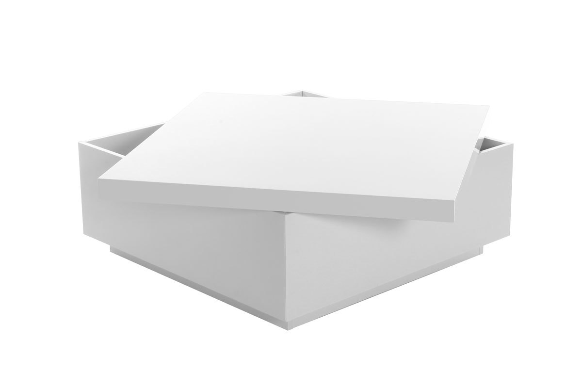 Tavolino design laccato bianco JANA