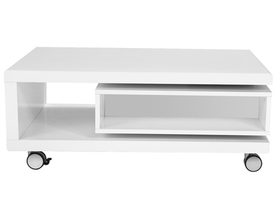 Tavolino design laccato bianco LIVO