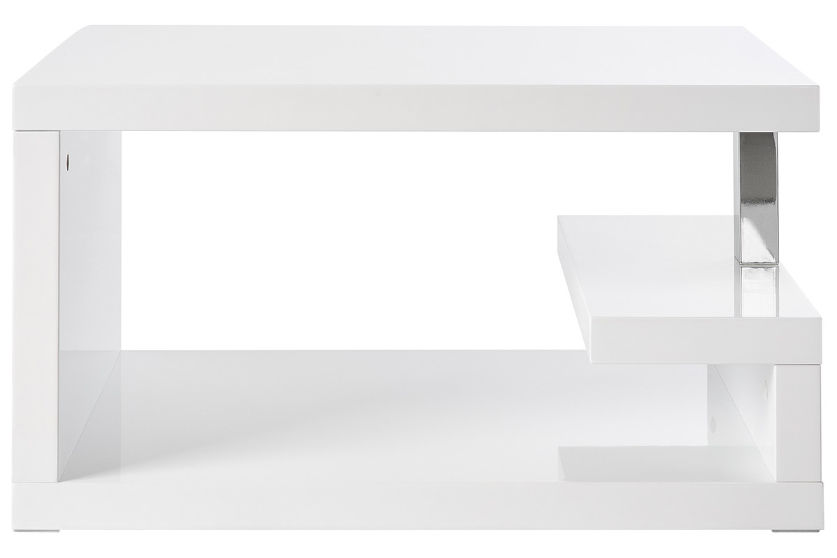 Tavolino design laccato bianco REX