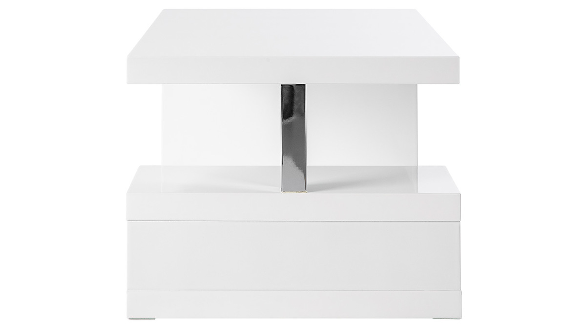Tavolino design laccato bianco REX